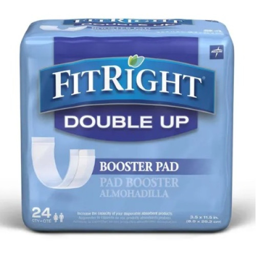 Fitright Double Up Booster Pad 24pk 9x29cm 90x290mm 650ml