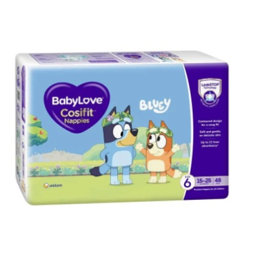 BabyLove Cosifit Nappies Size 6 (15-25kg) Jumbo 48 Pack