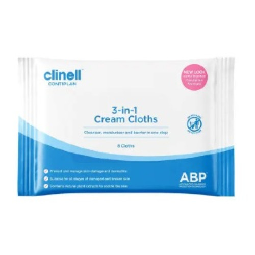 Clinell Contiplan Continence Cloth & Barrier CreamApplicator