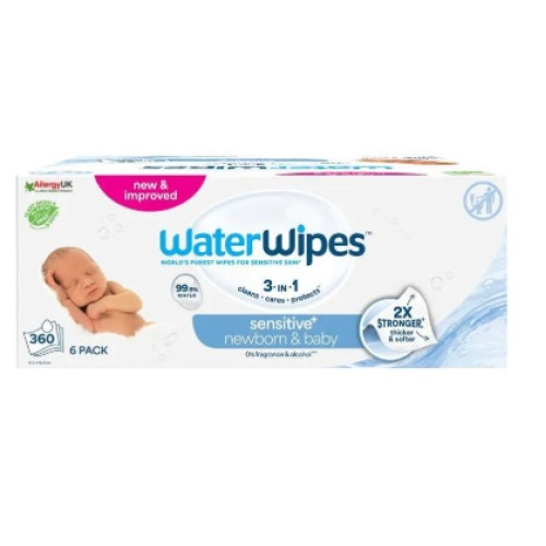 WaterWipes Baby & Newborn Sensitive Wipes 360 Pack