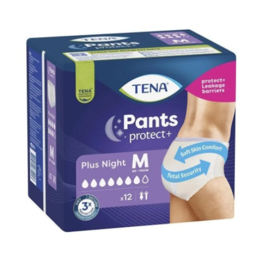TENA Pants Night Plus Medium M 12 Pack Unisex