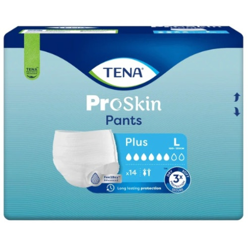 TENA PROskin Pants Plus L 100-135cm 1008ml Large Unisex 14/pk