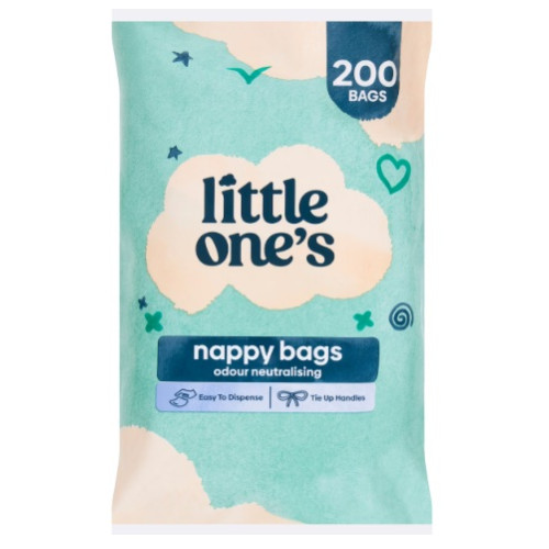 Little One's Nappy Bags Odour Neutralising 200 pack