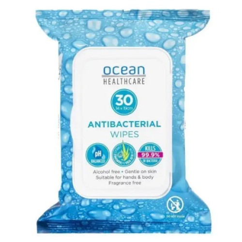 Ocean Antibacterial Wipes 14x19cm