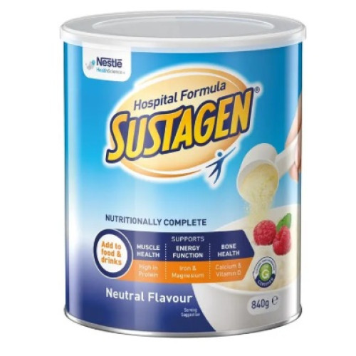 Sustagen Hospital Formula Nutritional Supplement Neutral Flavour 840g