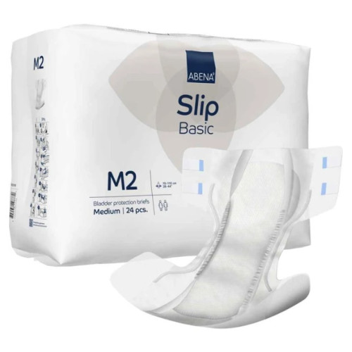 Abena Slip Basic Bladder Protection Briefs Blue Medium M2 2300ml 70–110cm
