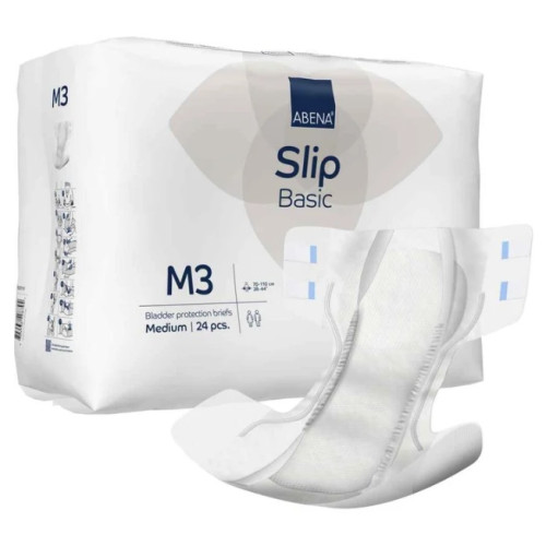 Abena Slip Basic Bladder Protection Briefs Blue Medium M3 2900ml 70–110cm