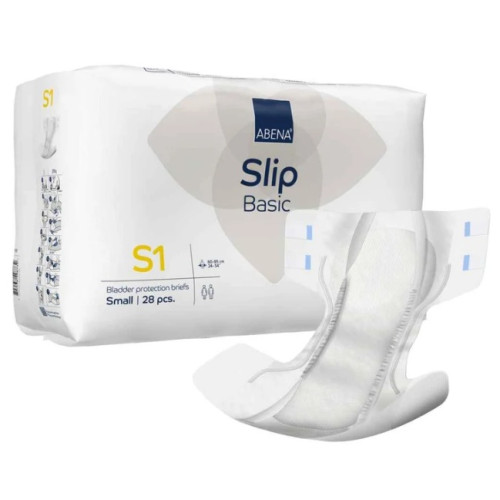 Abena Slip Basic Bladder Protection Briefs Yellow Small S1 1500ml 60–85cm