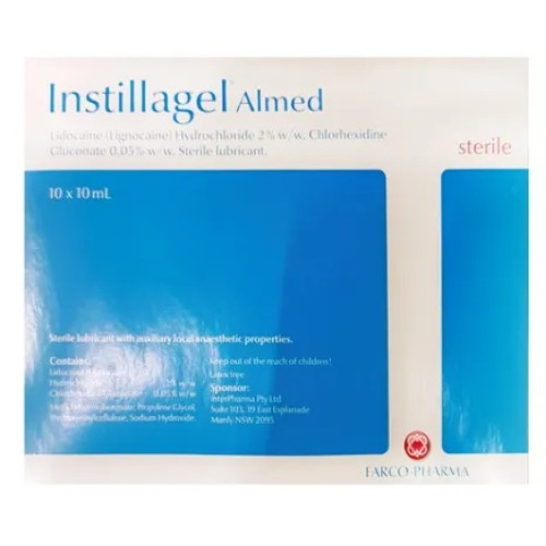 Instillagel Almed Catheter Lubricant 10x10ml