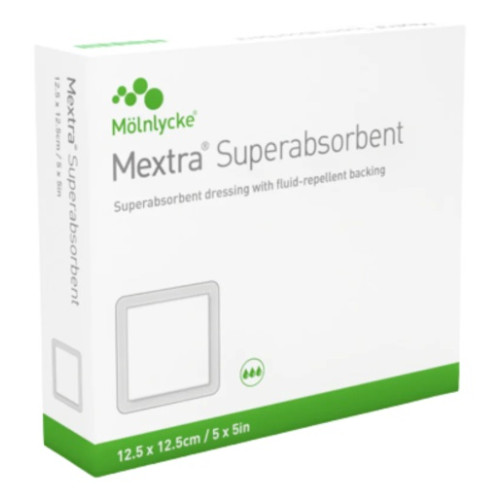 Mextra Superabsorbent Dressing 12.5x12.5cm