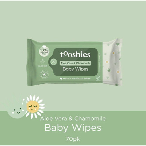 Tooshies Aloe Vera and Chamomile Wet Wipes 70pcs