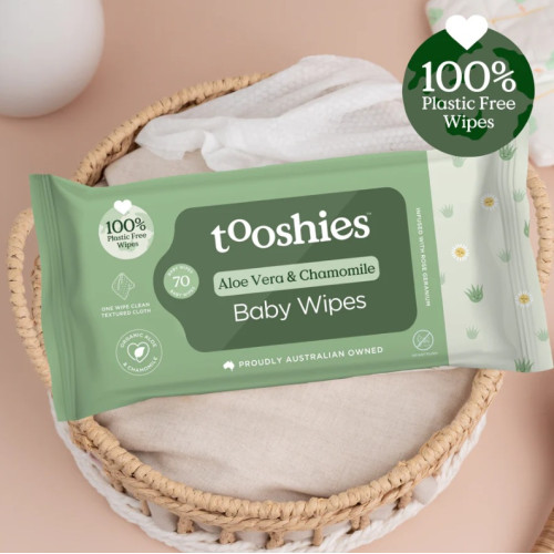 Tooshies Aloe Vera and Chamomile Wet Wipes 70pcs