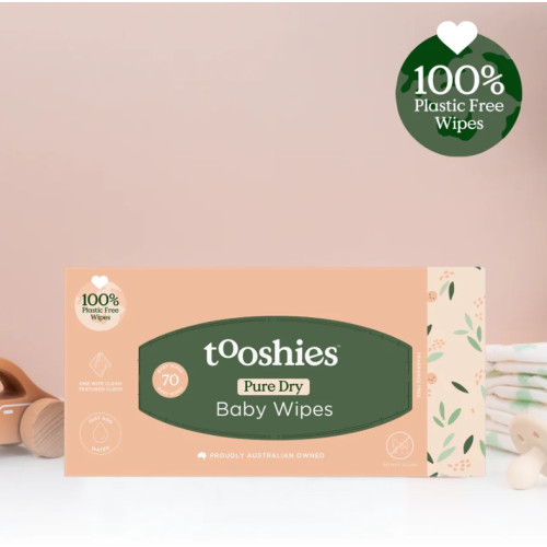 Tooshies Pure Dry Wipes 70pcs
