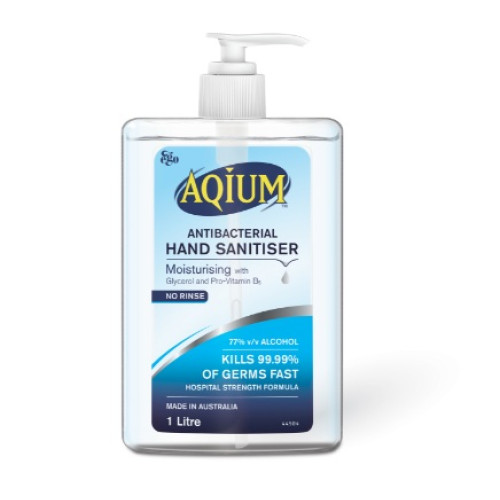 Aqium Antibacterial Hand Sanitiser 1L