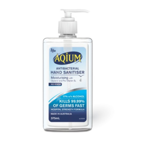 Aqium Antibacterial Hand Sanitiser 375ml
