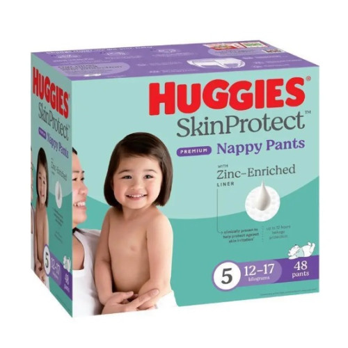Huggies Skin Protect Nappy Pants Size5 13-18kg Unisex 48pcs
