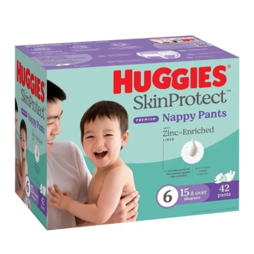 Huggies Skin Protect Nappy Pants Size6 15+kg Unisex 42pcs