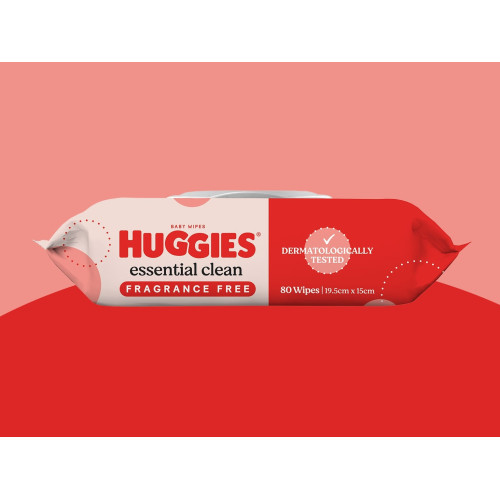 Huggies Essential Clean Wipes 80pcs