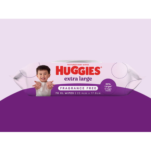 Huggies XL Baby Wipes 70pcs