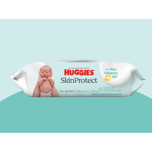 Huggies Skin Protect Baby Wipes 64pcs