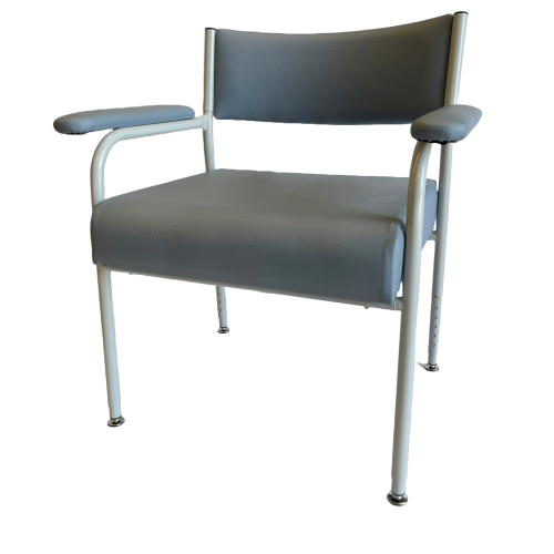Chair Utility Low Back Deluxe Wide Bariatric Grey