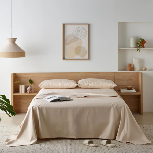 Staydry Bamboo Waterproof Sheet Set Sand King Bed KB