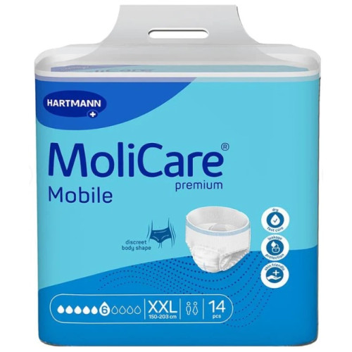 MoliCare premium Mobile 6 Drops Pull-up Pants Double Extra Large XXL 150-203cm 2277ml