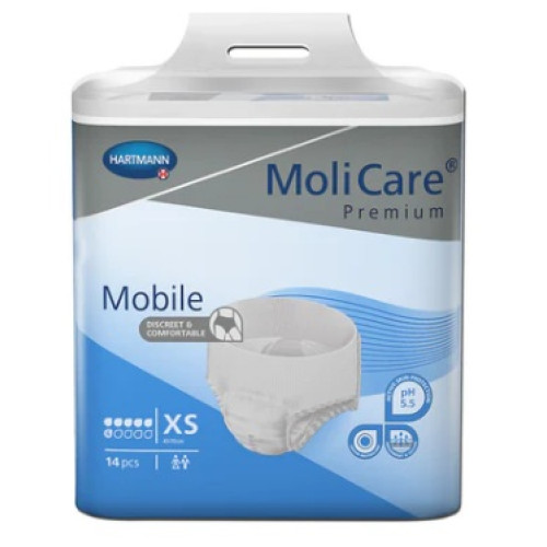 MoliCare premium Mobile 6 Drops Pull-up Pants Extra Small XS 45-70cm 1361ml