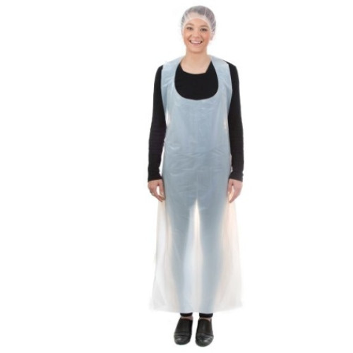 Allcare Disposable Apron White 1350x810mm LDPE Bulk