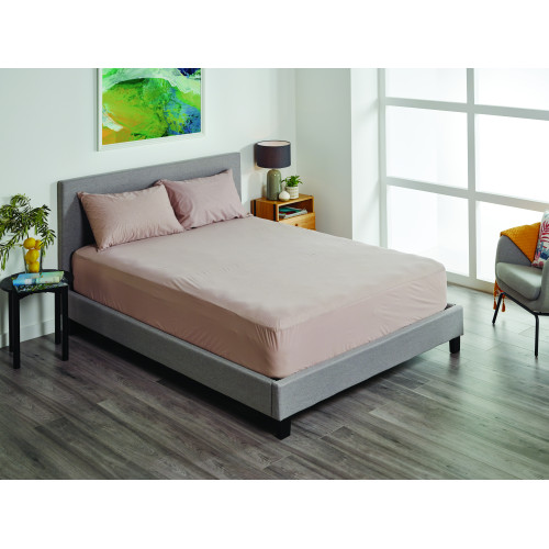 Protect-A-Bed Fusion Tencel Waterproof Fitted Sheet Latte Double 138x188cm 20-40cm 780 ml