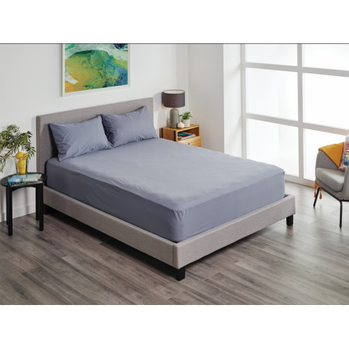 Protect-A-Bed Fusion Tencel Waterproof Fitted Sheet Charcoal Double 138x188cm 20-40cm 780ml