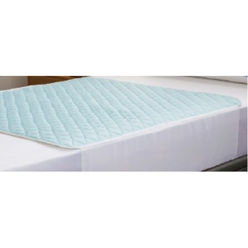 Buddies Absorb Max Bed Pad Waterproof Grey Double 90x137cm 5.4L with Tuck-in sides