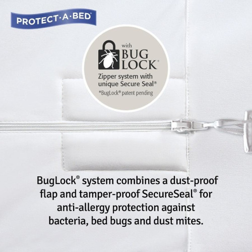 Protect-A-Bed Allerzip Mattress Protectors Extra Long Single 92x204cm 20-50cm 550 ml Protect-A-Bed Allerzip Mattress Protectors Extra Long Single 92x204cm 20-50cm 550 ml