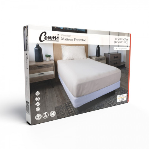 Conni Toggle Waterproof Mattress Protector King Single 107x203cm