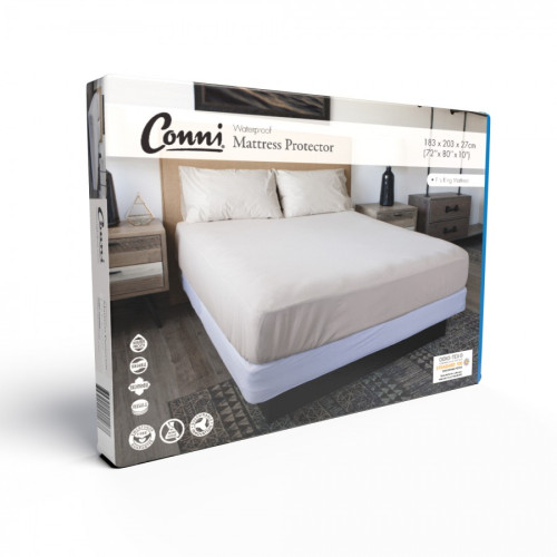 Conni Toggle Waterproof Mattress Protector King 183x203cm