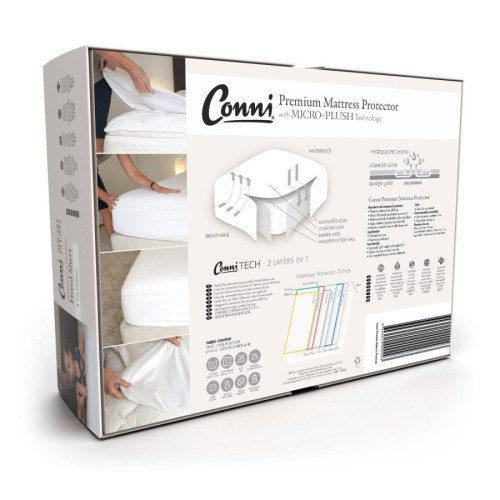 Conni Toggle Waterproof Mattress Protector Double 137x188cm