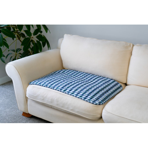 Buddies Absorb Max Chair Pad Waterproof Large Tartan 60 x 90 cm 2.3L