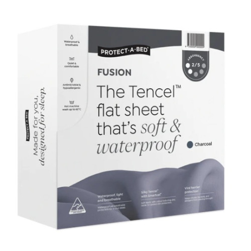 Protect-A-Bed Fusion Tencel Flat Charcoal Double