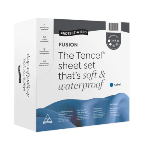 Protect-A-Bed Fusion Tencel Cobalt Set King Single