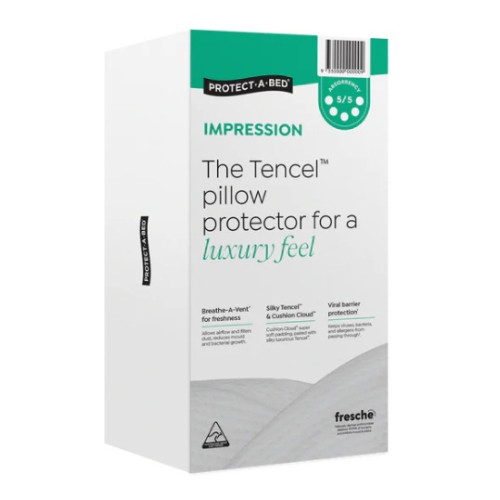 Protect-A-Bed Impression Jacquard Waterproof Pillow Protectors Twin Pack