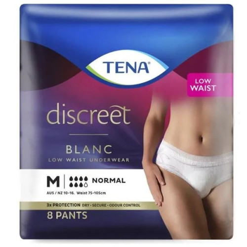 Tena Pants Women Discreet Blanc Medium 75-105cm 880ml