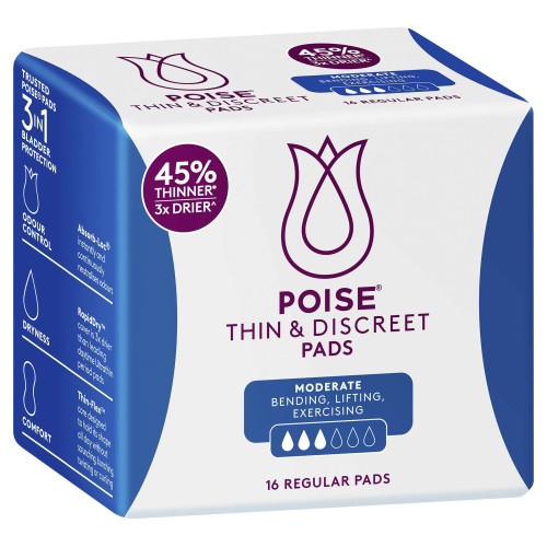 Poise Thin and Discreet Pad Regular