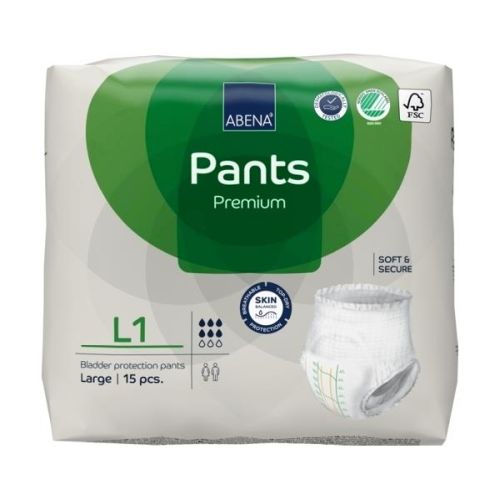 Abena Pants Premium L1 Green 1400ml 100-140cm