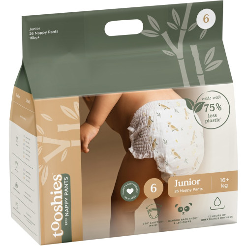 Tooshies ECO Nappy Pants - Size 6 - 26Pk 