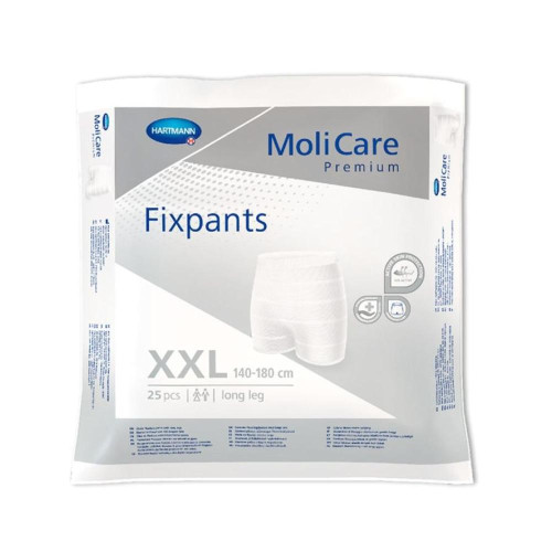 MoliCare Premium Fixpants Long Leg Xx Large Waist 140 180cm Unisex Grey