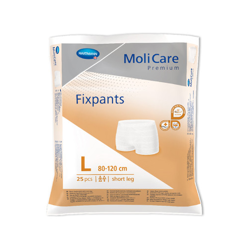 MoliCare Premium Fixpants Short Leg Large Waist 80 120cm Unisex Brown