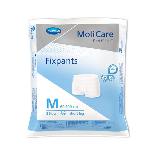 MoliCare Premium Fixpants Short Leg Medium Waist 60 100cm Unisex Blue