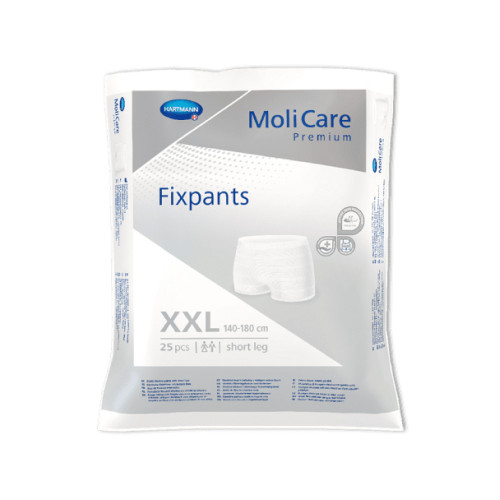 MoliCare Premium Fixpants Short Leg Xx Large 140 180 Cm Unisex Grey