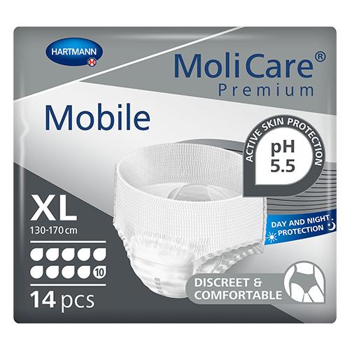 MoliCare Premium Mobile 10 Drops X Large Waist 130 170cm Unisex 2757ml