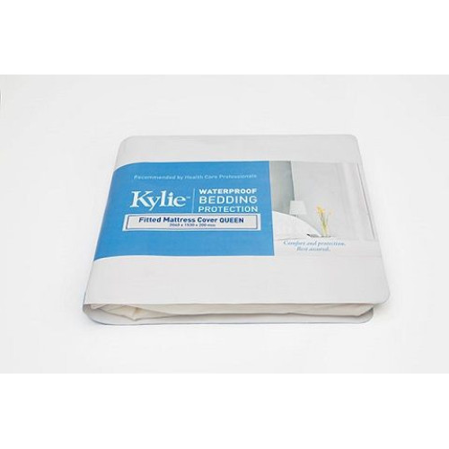 Kylie Mattress Protector Queen 2040x1530x200mm Waterproof White